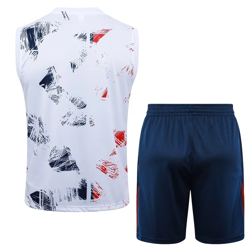 Debardeur Short PSG 2024 2025 Blanc – Image 4