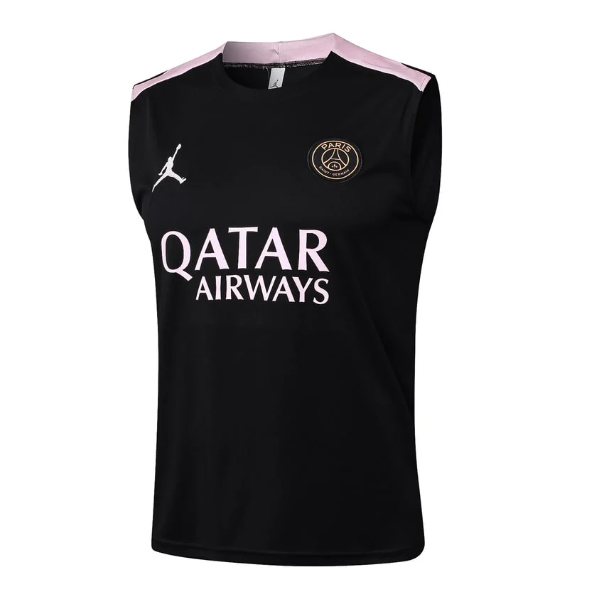Debardeur Short PSG 2024 2025 Noir Rose – Image 2
