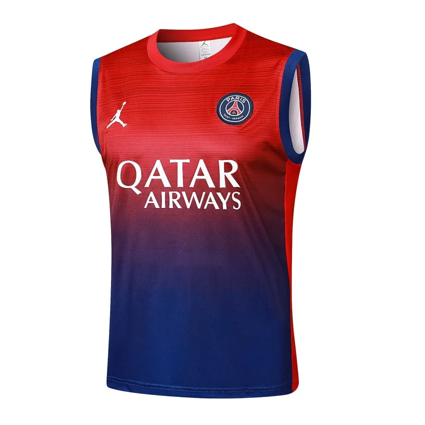 Debardeur Short PSG 2024 2025 Rouge Bleu – Image 2