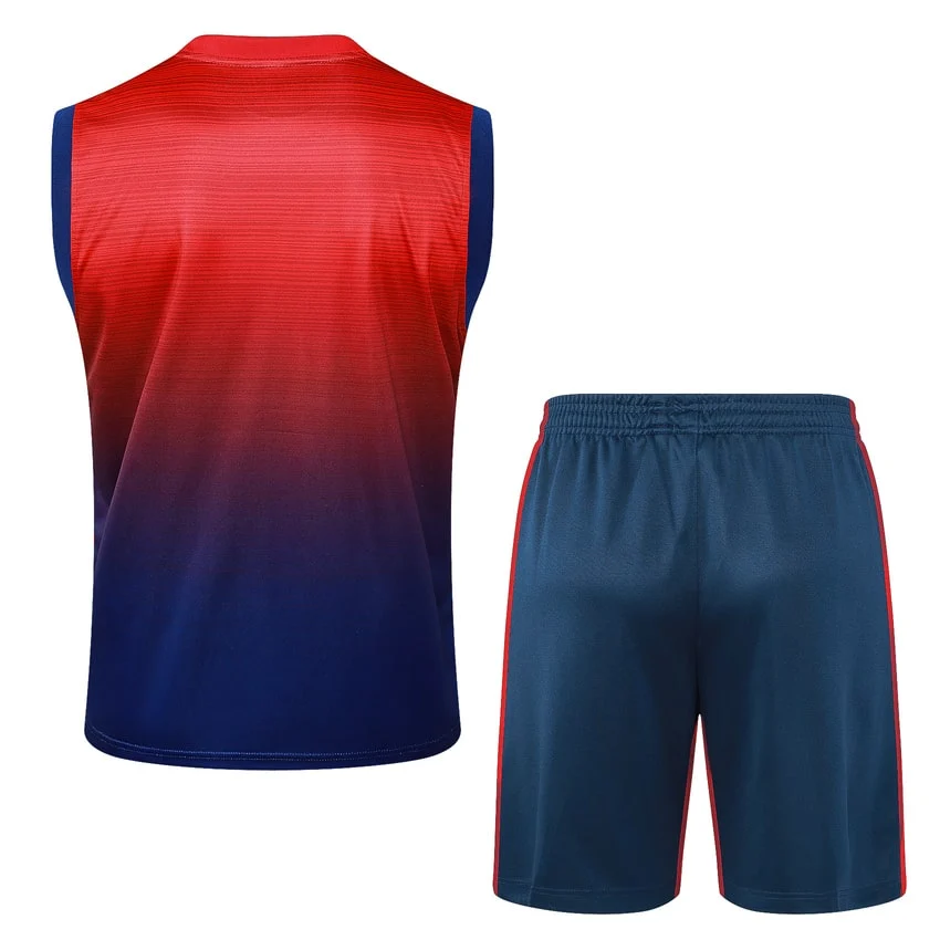 Debardeur Short PSG 2024 2025 Rouge Bleu – Image 4
