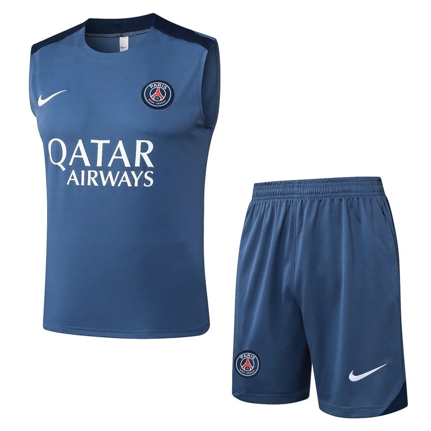 Debardeur Short PSG 2025 2026 Bleu Océan