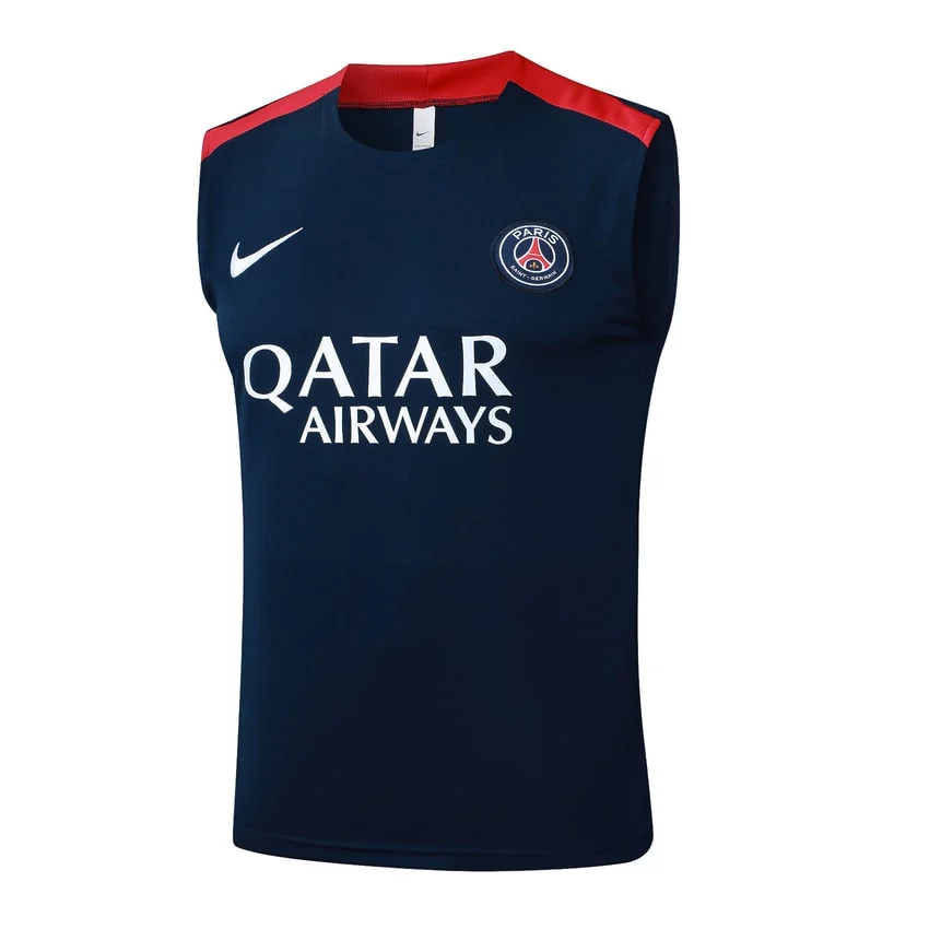 Debardeur Short PSG 2025 2026 Bleu Rouge – Image 2