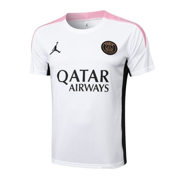Ensemble Maillot Short PSG 2024 2025 Blanc Rose