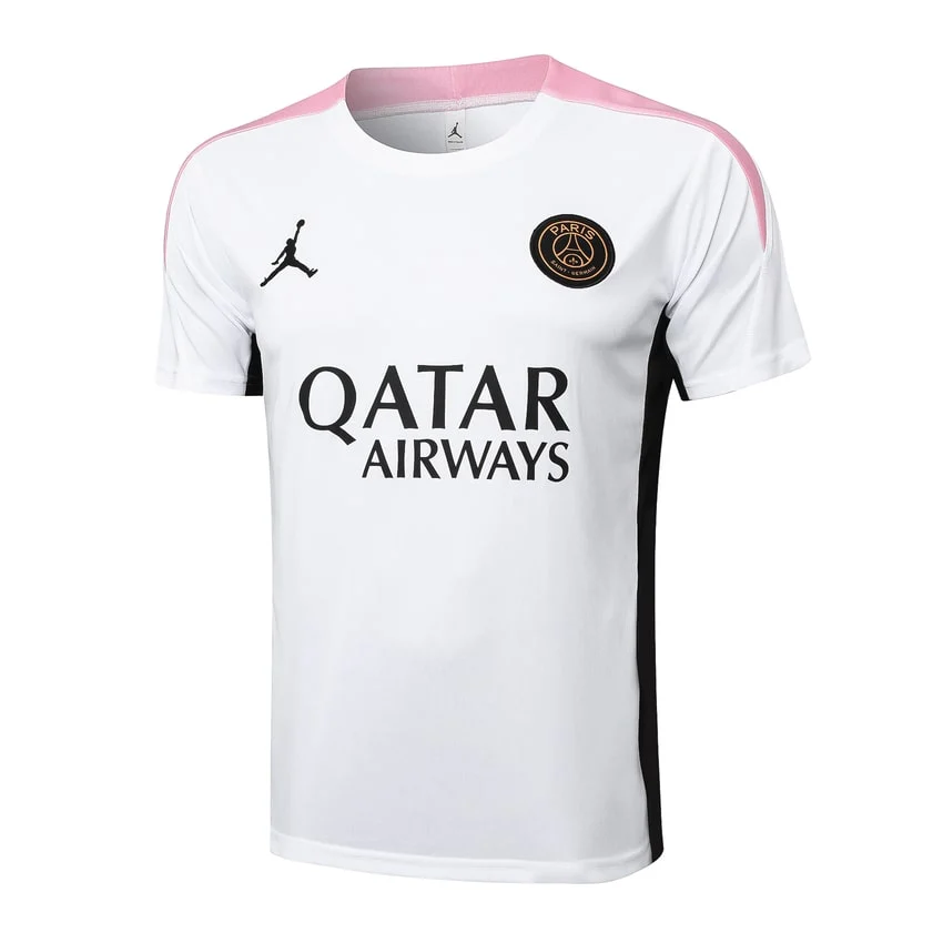 Ensemble Maillot Short PSG 2024 2025 Blanc Rose – Image 2