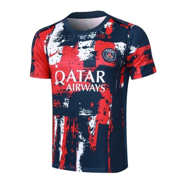 Ensemble Maillot Short PSG 2024 2025 Bleu Rouge