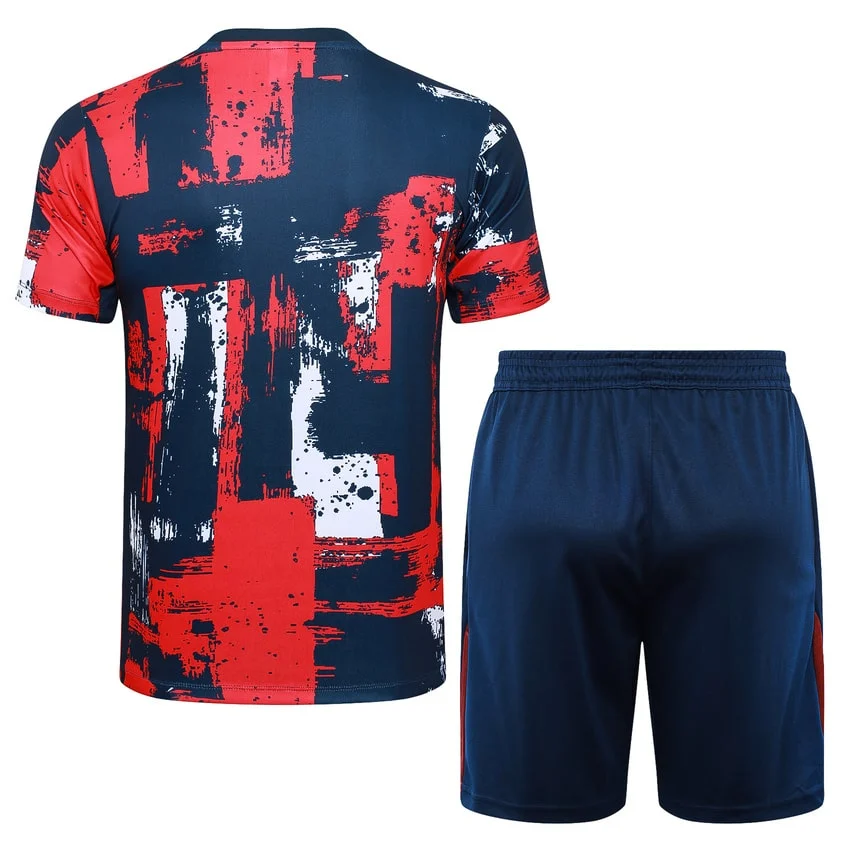 Ensemble Maillot Short PSG 2024 2025 Bleu Rouge – Image 4