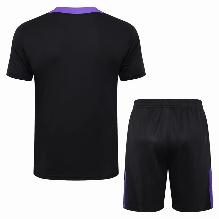 Ensemble Maillot Short PSG 2024 2025 Noir Violet – Image 4