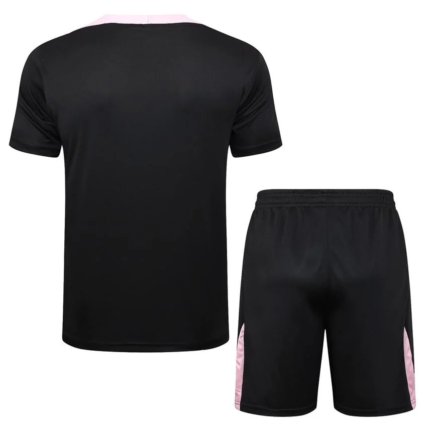 Ensemble Maillot Short PSG 2024 2025 Noir Rose – Image 4
