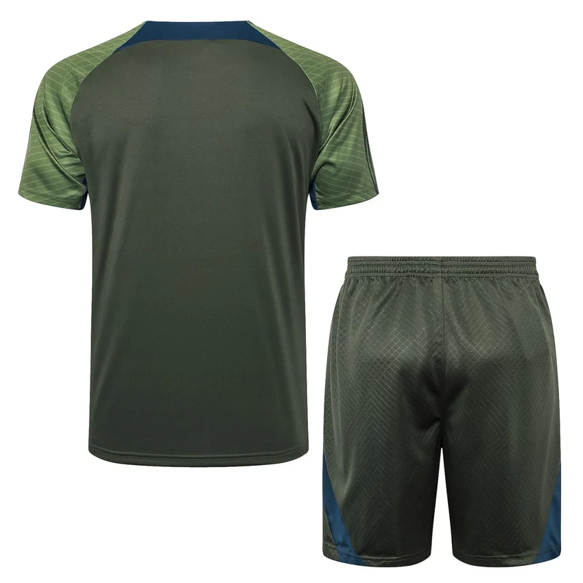 Ensemble Maillot Short PSG 2024 2025 Vert Foncé – Image 4