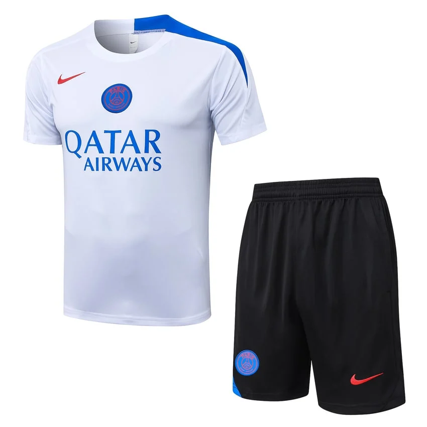 Ensemble Maillot Short PSG 2025 2026 Blanc