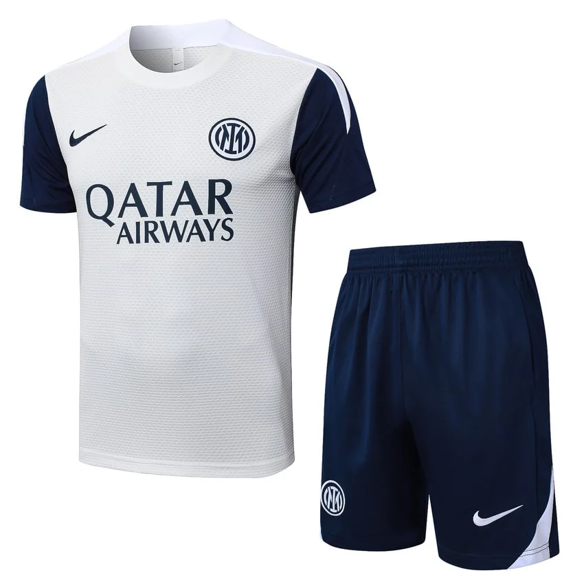 Ensemble Maillot Short PSG 2025 2026 Blanc Bleu