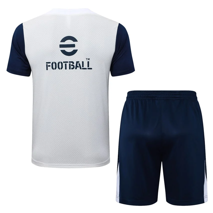 Ensemble Maillot Short PSG 2025 2026 Blanc Bleu – Image 4