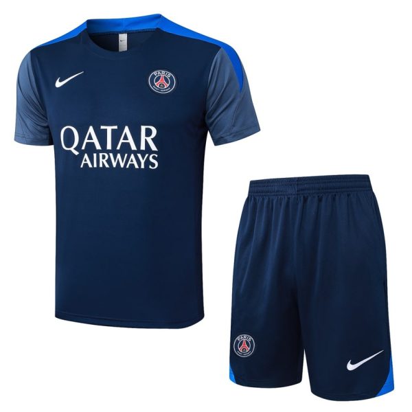Ensemble Maillot Short PSG 2025 2026 Bleu Foncé
