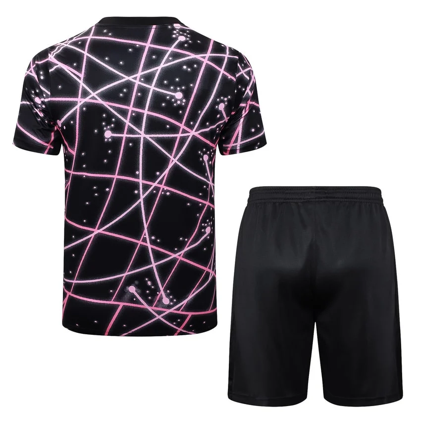 Ensemble Maillot Short PSG 2025 2026 Noir Rose – Image 4