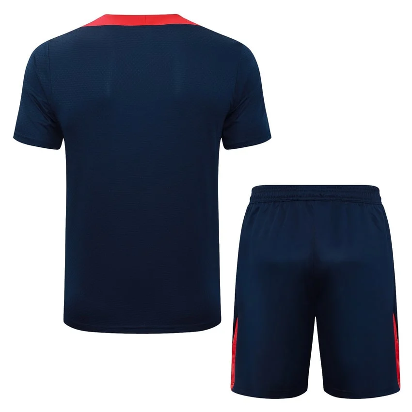 Ensemble Maillot Short PSG 2025 2026 Bleu Rouge – Image 4