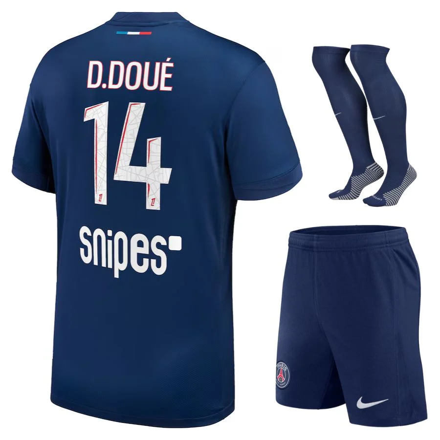Maillot Kit Enfant PSG Domicile 2024 2025 Désiré Doué