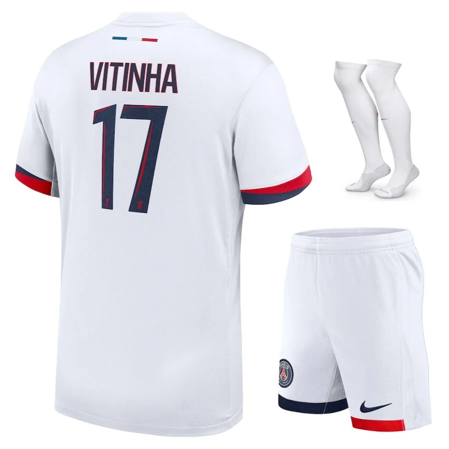 Maillot Kit Enfant PSG Exterieur 2025 2026 Vitinha