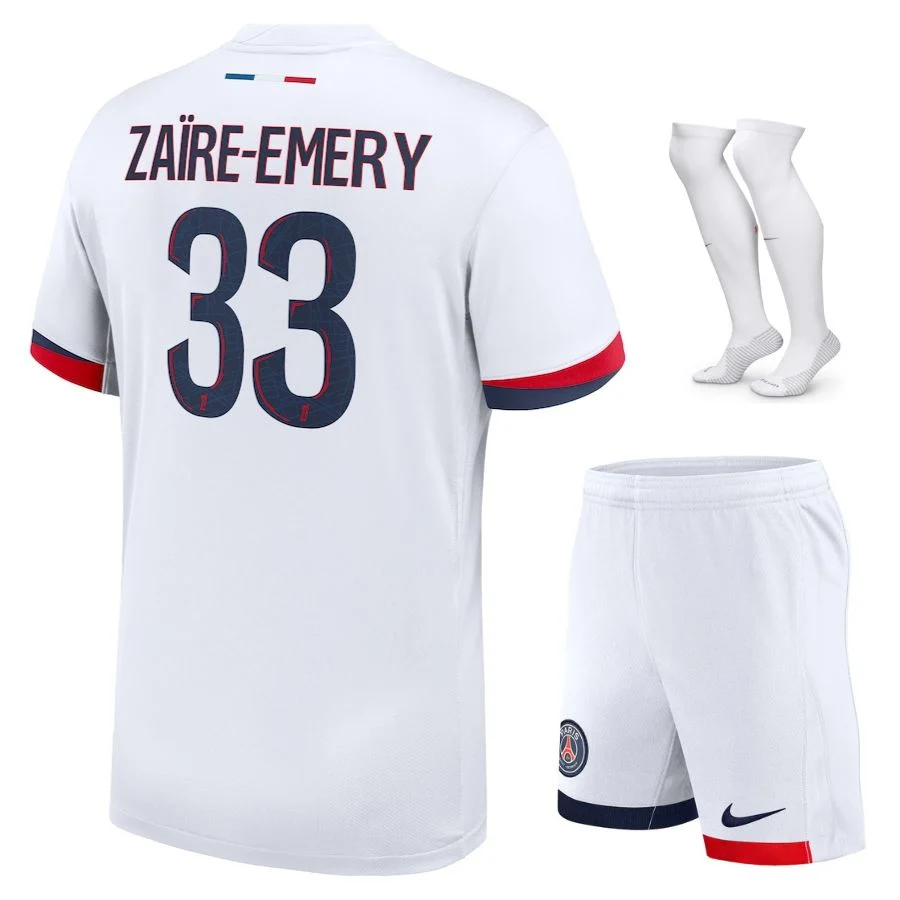 Maillot Kit Enfant PSG Exterieur 2025 2026 Zaire Emery