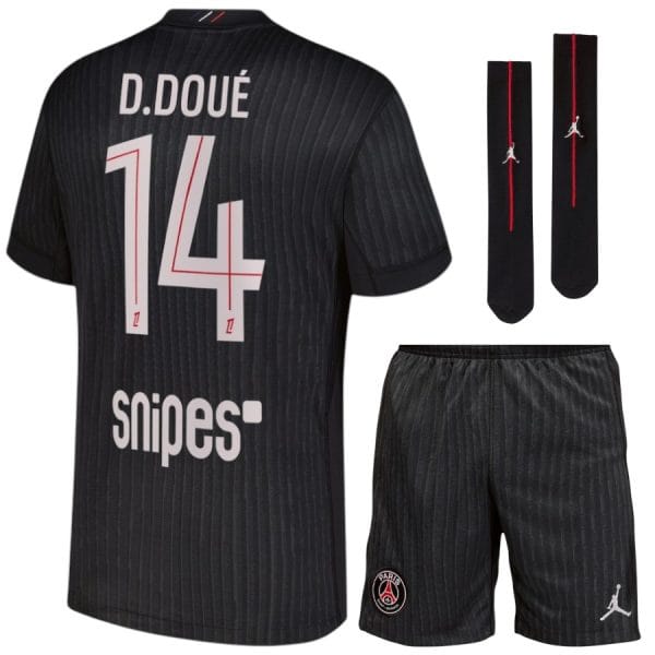 Maillot Kit Enfant PSG Jordan Fourth 2025 2026 Désiré Doué
