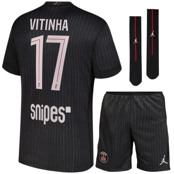 Maillot Kit Enfant PSG Jordan Fourth 2025 2026 Vitinha