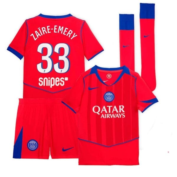 Maillot Kit Enfant PSG Third 2025 2026 Zaire Emery