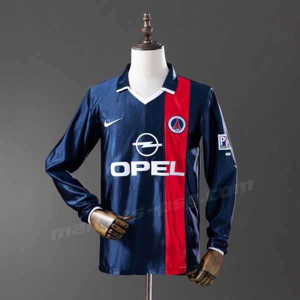 Maillot PSG Domicile 2001 2002 Manches Longues