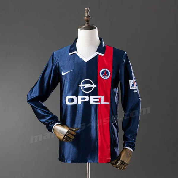 Maillot PSG Domicile 2001 2002 Manches Longues
