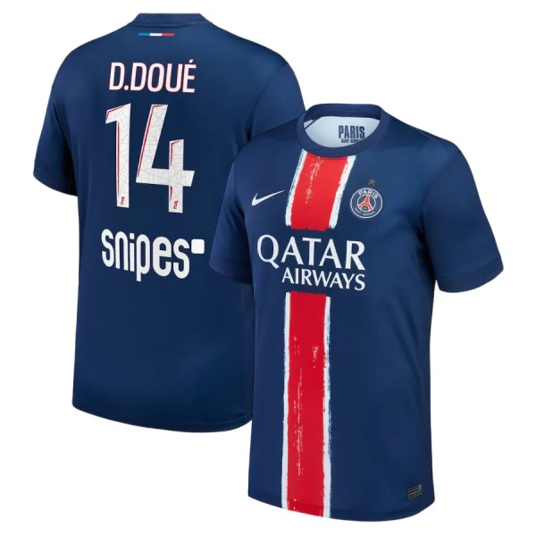 Maillot PSG Domicile 2024 2025 Désiré Doué 1 Etoile