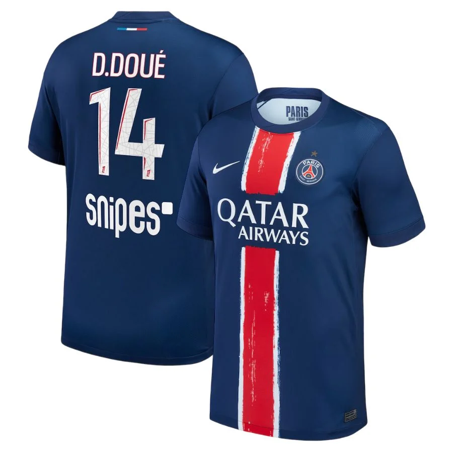 Maillot PSG Domicile 2024 2025 Désiré Doué 1 Etoile