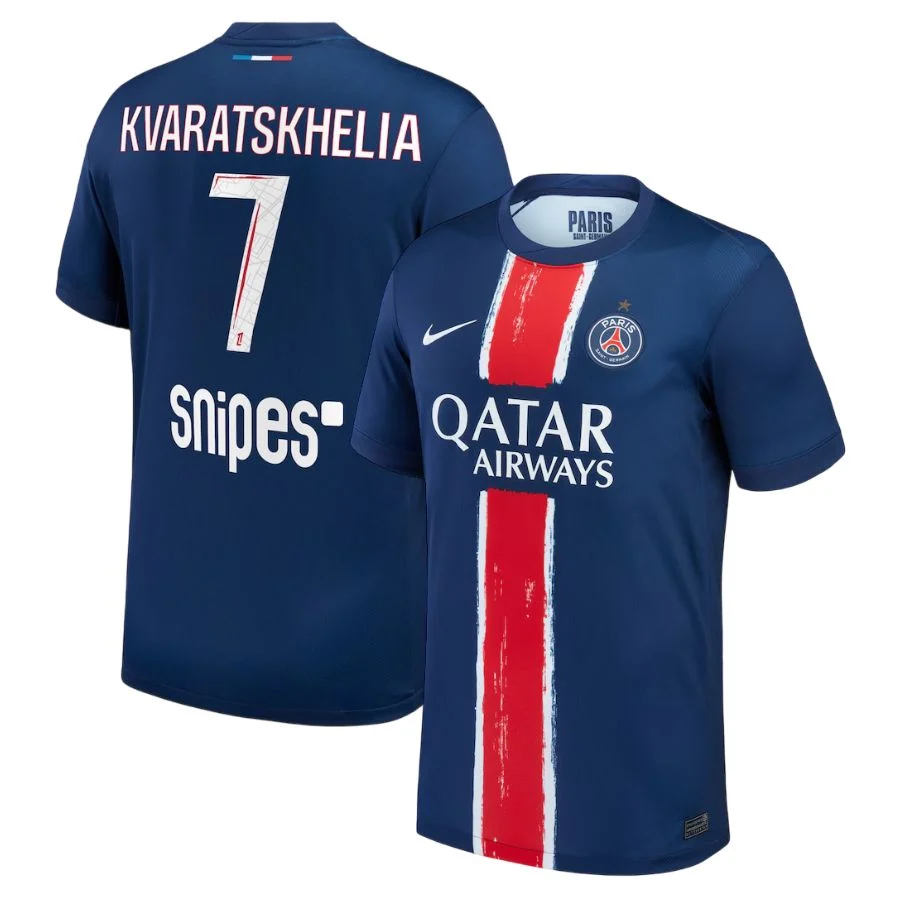 Maillot PSG Domicile 2024 2025 Kvaratskhelia 1 Etoile
