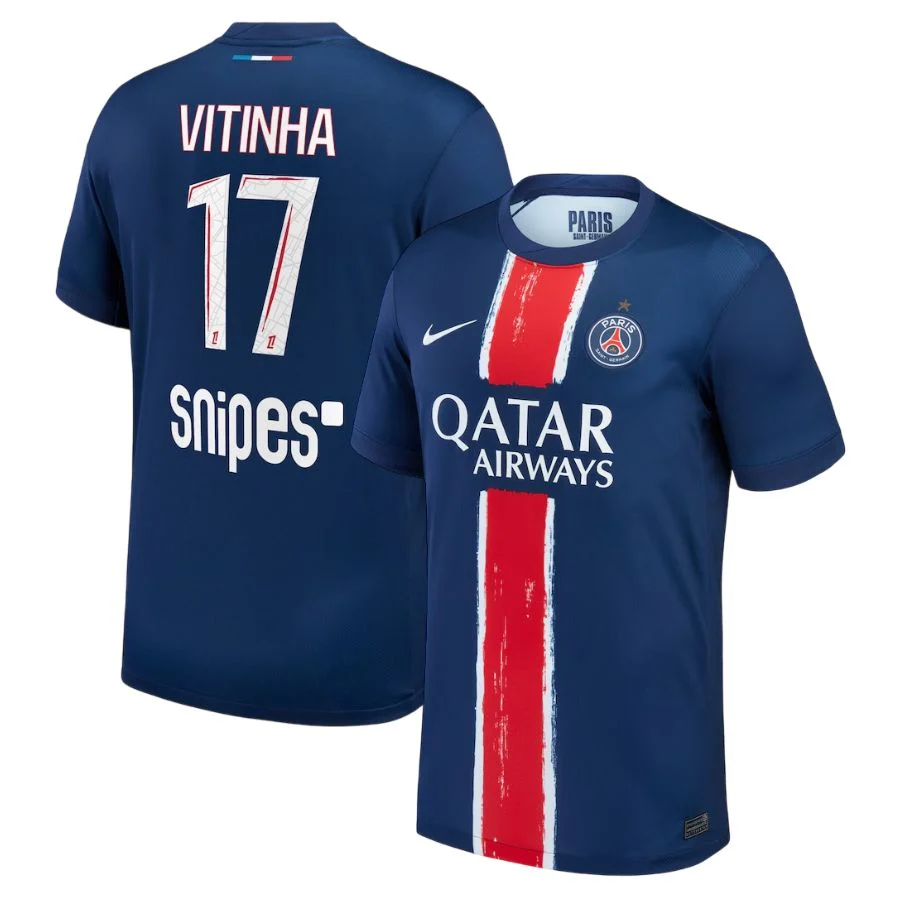 Maillot PSG Domicile 2024 2025 Vitinha 1 Etoile