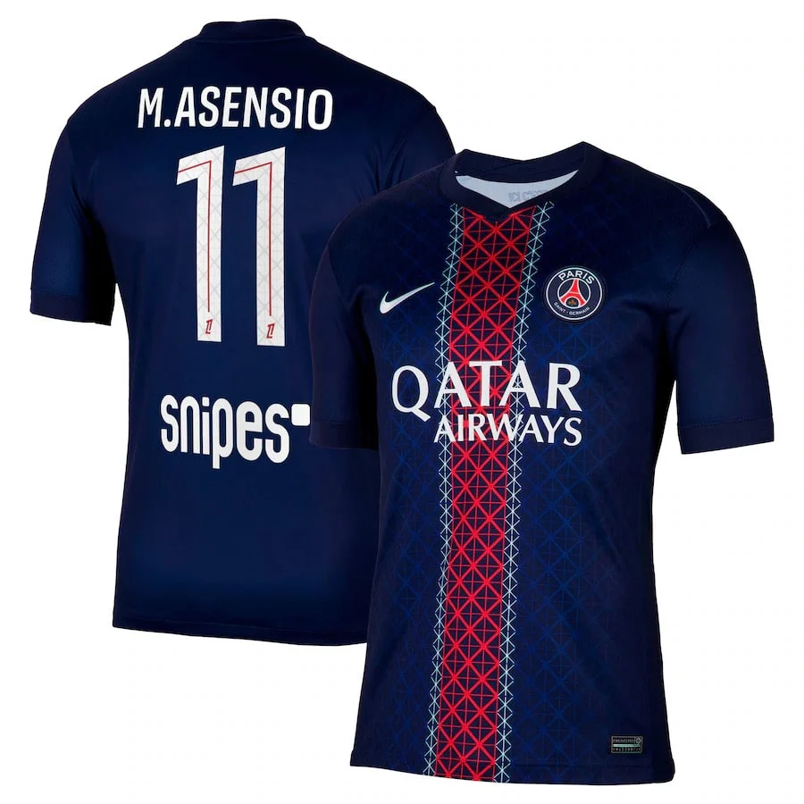 Maillot PSG Domicile 2025 2026 Asensio