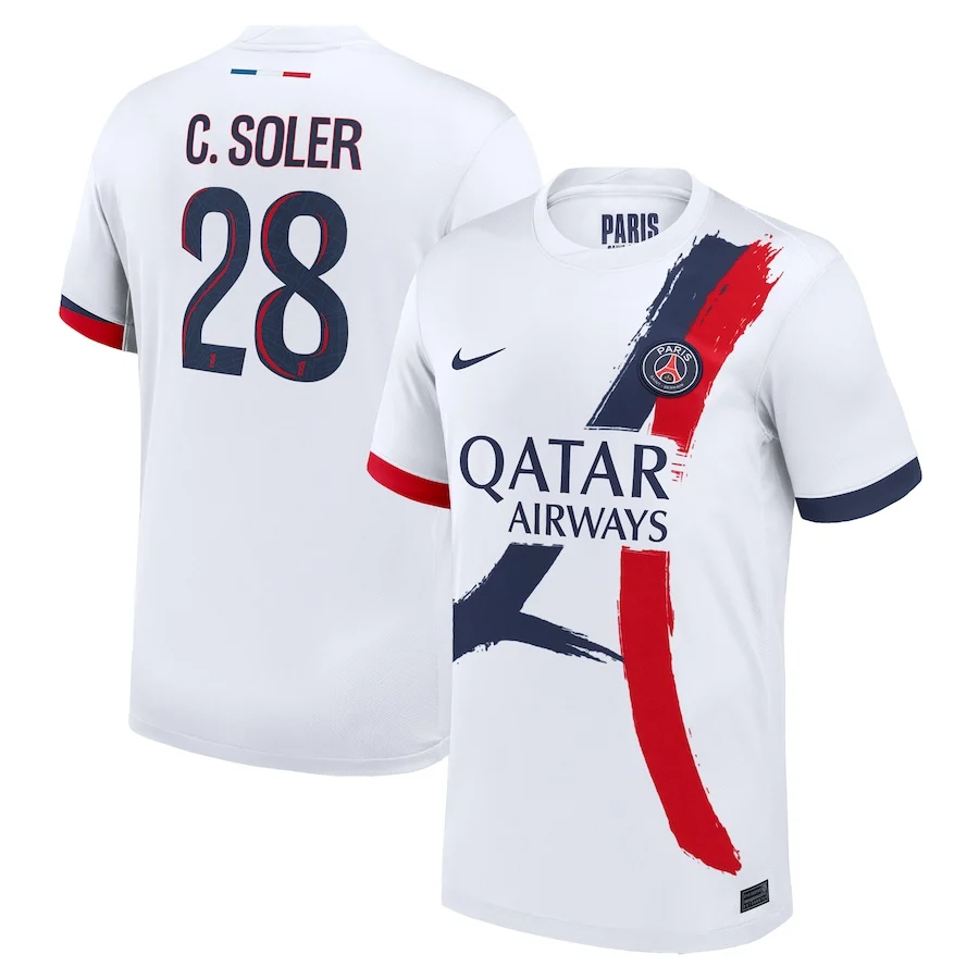 Maillot PSG Exterieur 2025 2026 Carlos Soler