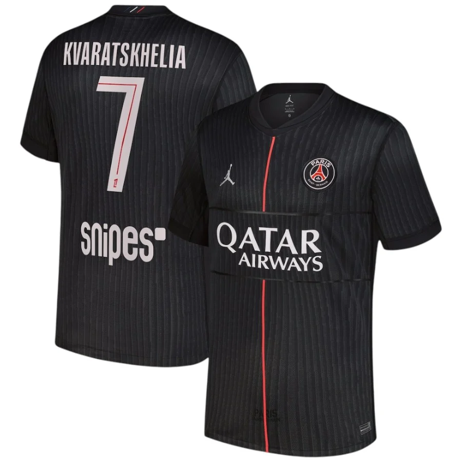 Maillot PSG Jordan Fourth 2025 2026 Kvaratskhelia