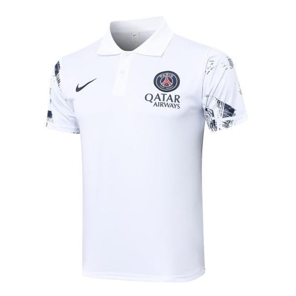 Survetement PSG Polo 2024 2025 Blanc Éclatant