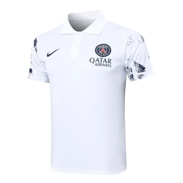 Survetement PSG Polo 2024 2025 Blanc Éclatant