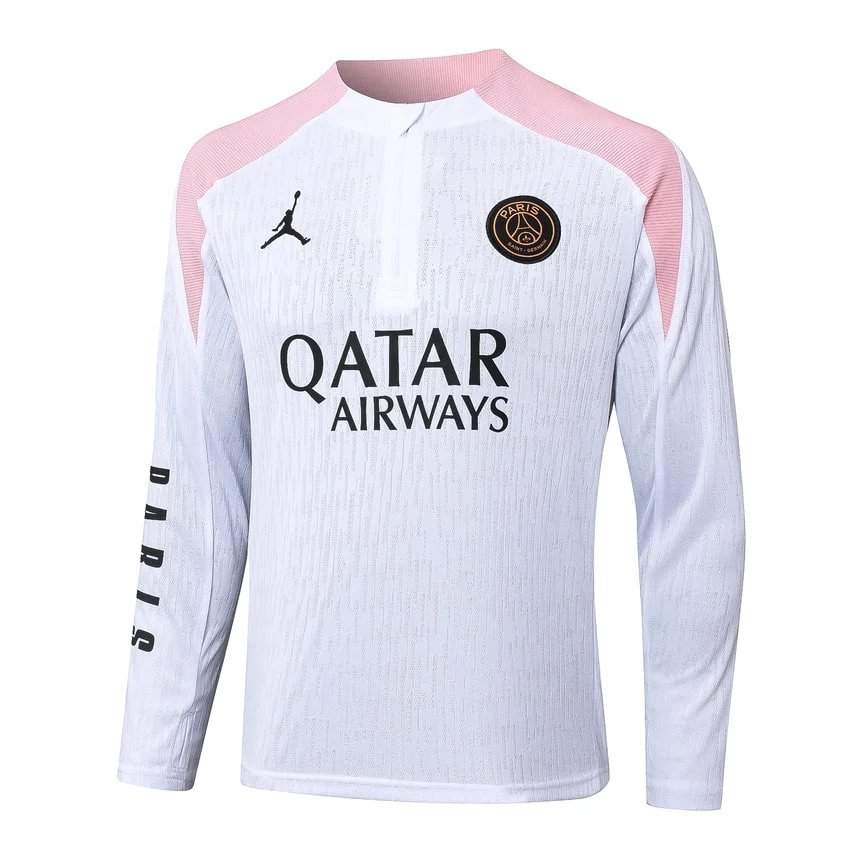 Survetement PSG Training 2024 2025 Blanc Rose – Image 2