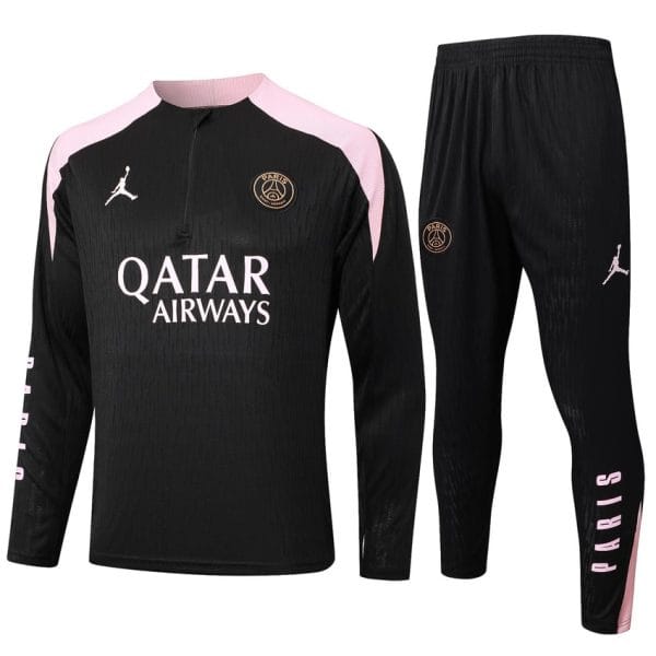 Survetement PSG Training 2024 2025 Noir Rose