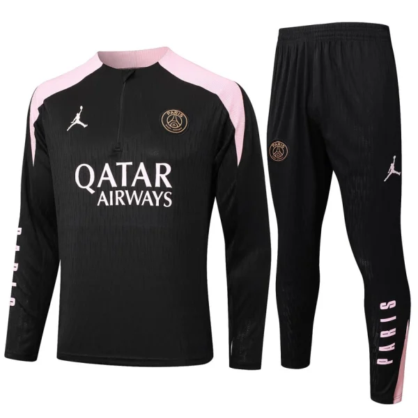Survetement PSG Training 2024 2025 Noir Rose
