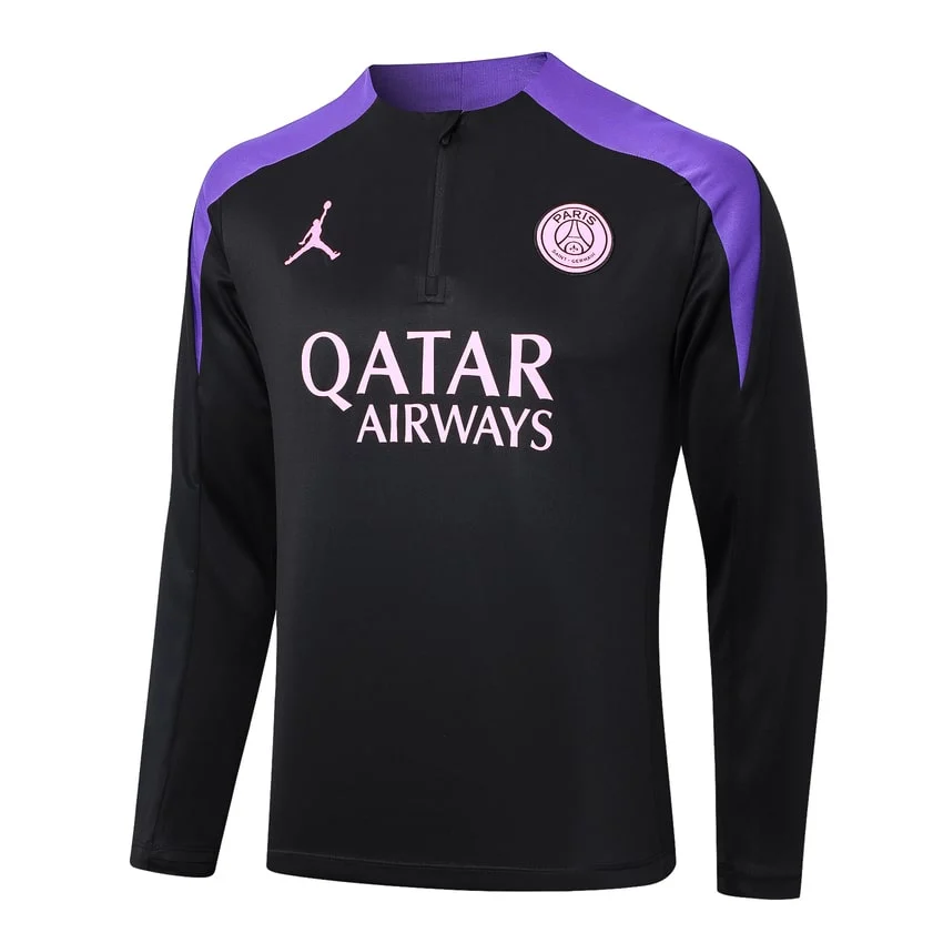 Survetement PSG Training 2024 2025 Noir Violet – Image 2