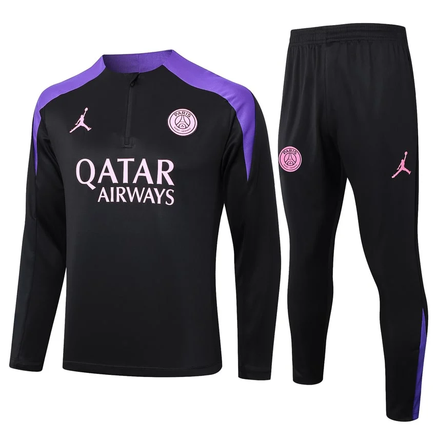 Survetement PSG Training 2024 2025 Noir Violet