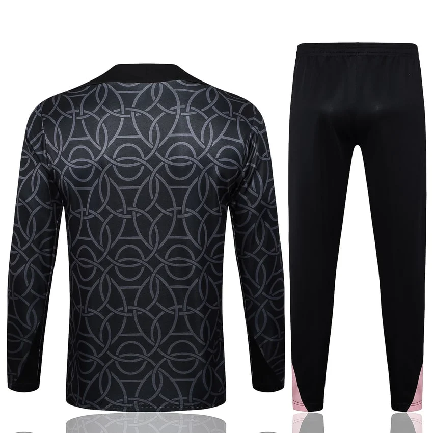 Survetement PSG Training 2024 2025 Noir Motif – Image 4