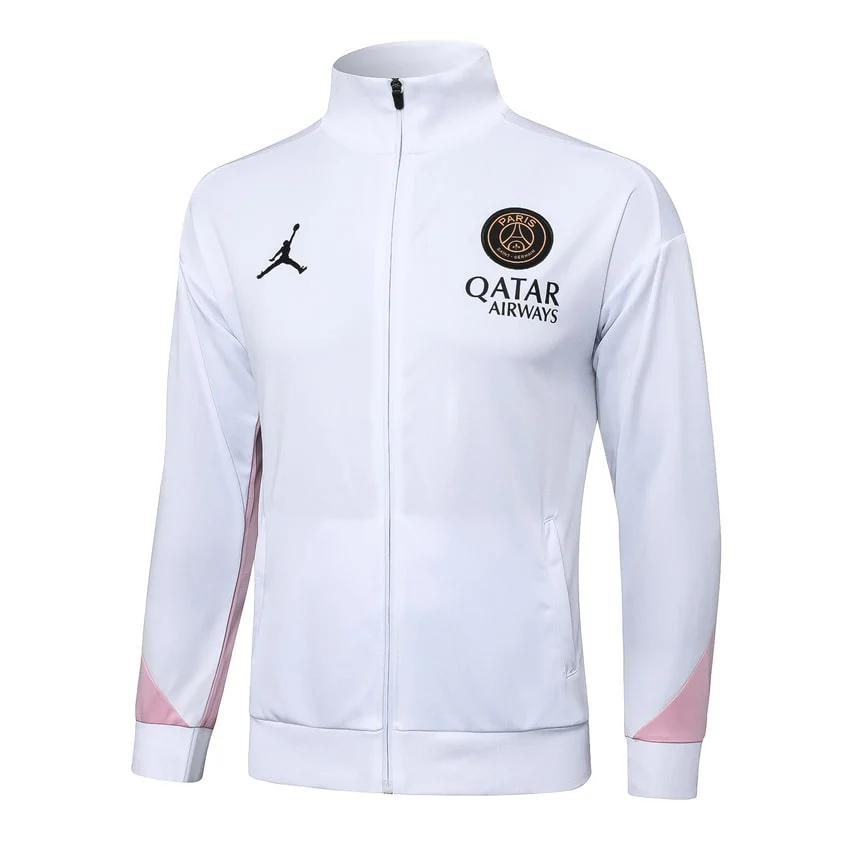 Survetement PSG Veste 2024 2025 Blanc Rose – Image 2