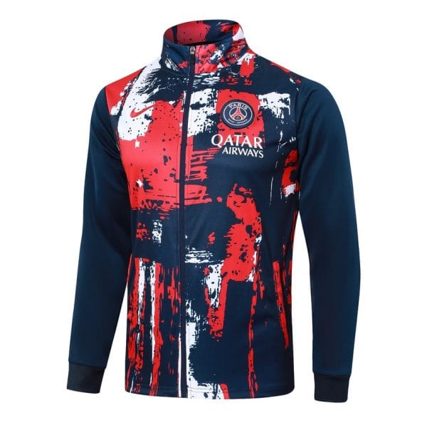 Survetement PSG Veste 2024 2025 Bleu Rouge
