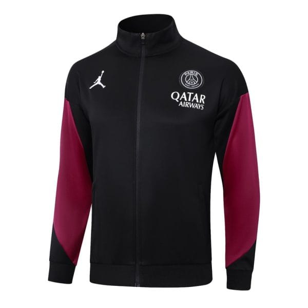 Survetement PSG Veste 2024 2025 Noir Rouge