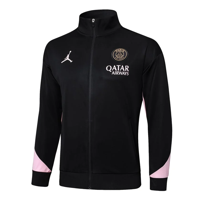 Survetement PSG Veste 2024 2025 Noir Rose – Image 2