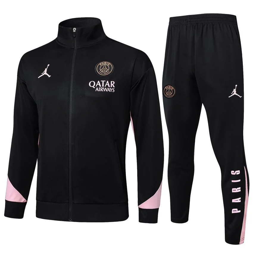 Survetement PSG Veste 2024 2025 Noir Rose