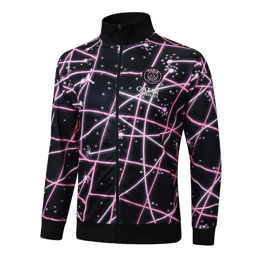 Survetement PSG Veste 2025 2026 Noir Rose – Image 2