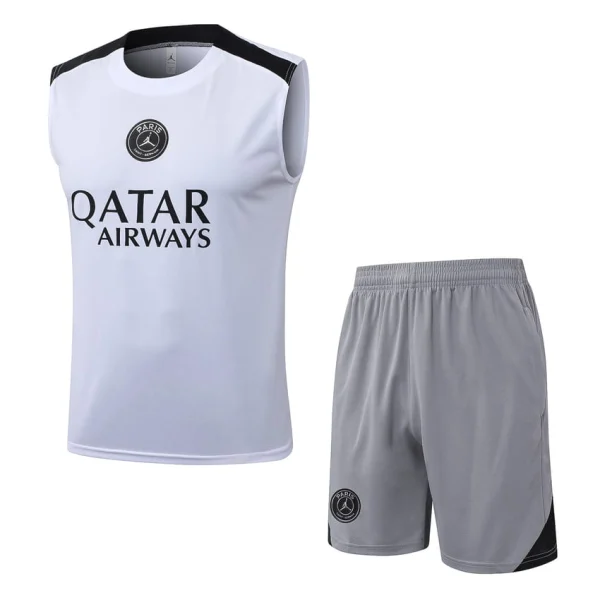 Debardeur Short PSG 2026 2027 Blanc Gris
