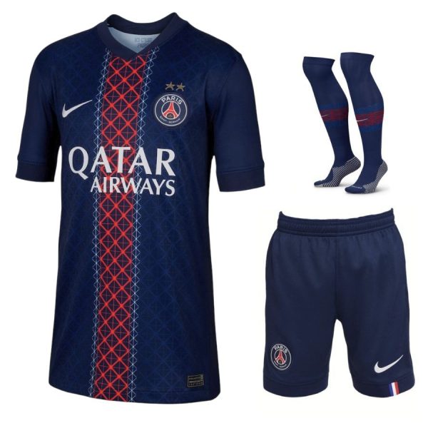 Maillot Kit Enfant PSG Domicile 2025 2026 2 étoiles